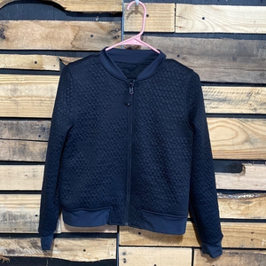 IVIVVA Wherever You Go‎ Black Reversible 
Quilted Jacket Bomber Girls Size 12